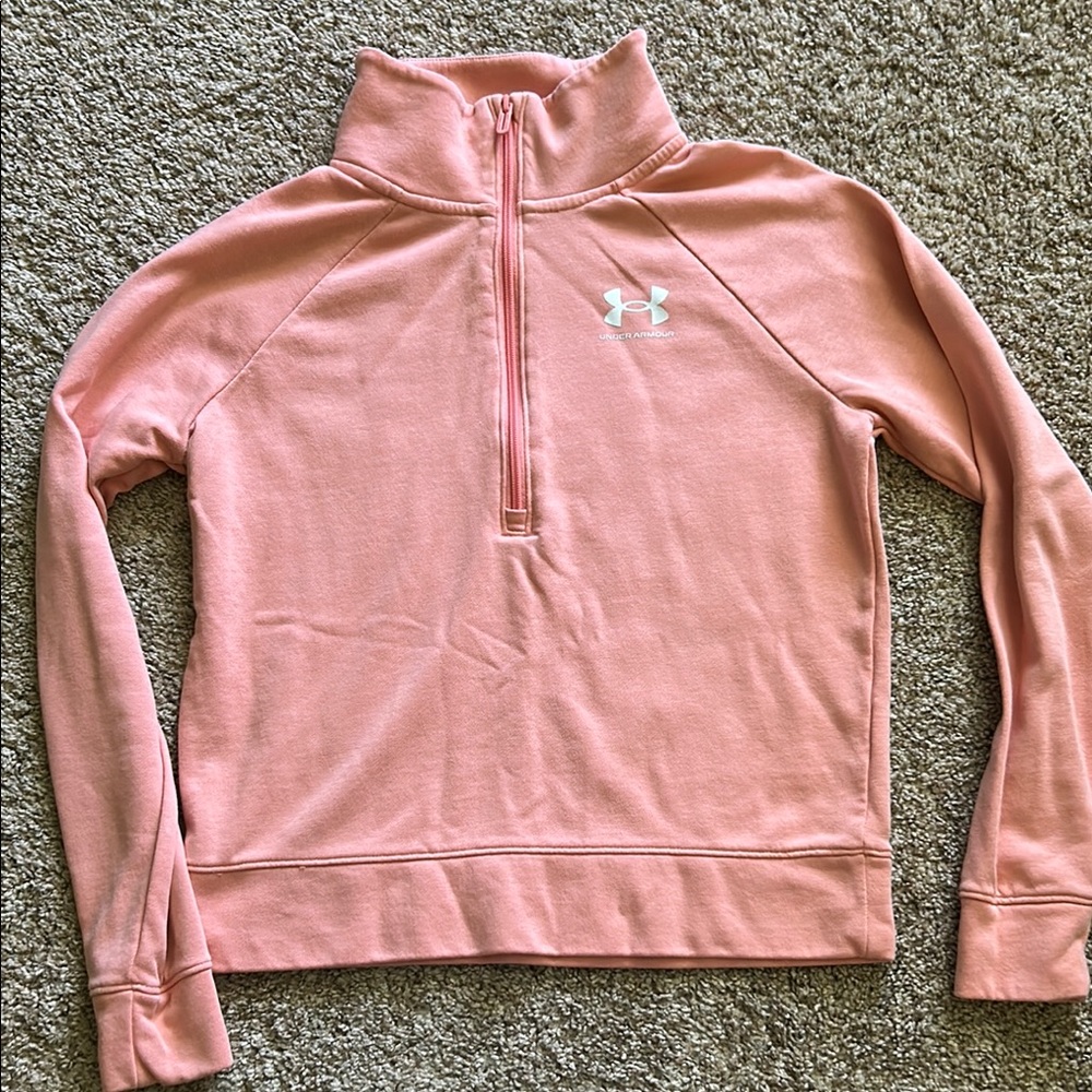 Under Armour Coral Quarter-Zip Top